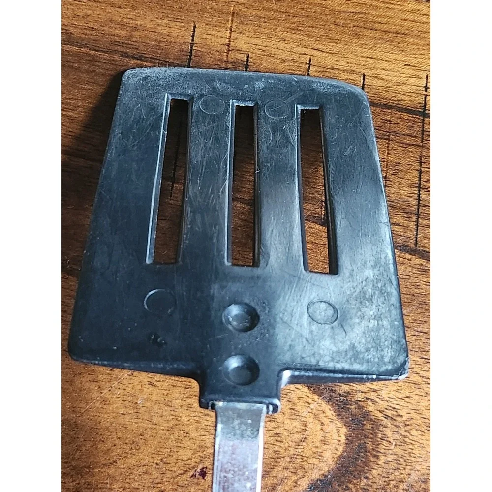 Vintage EKCO Black Nylon & Stainless Steel Slotted Spatula Turner